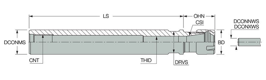 ST3/4X6.000 ER16 M