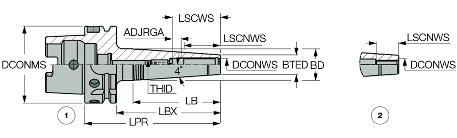 HSK A63 SRK 5X85 CX